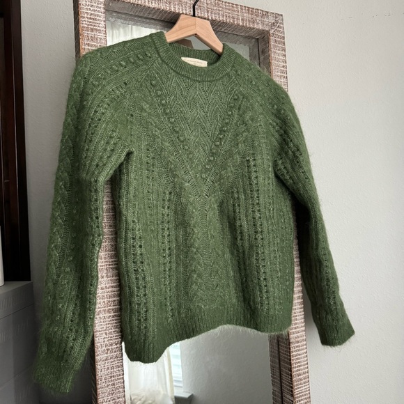 Sezane Jake Jumper in Garden Green